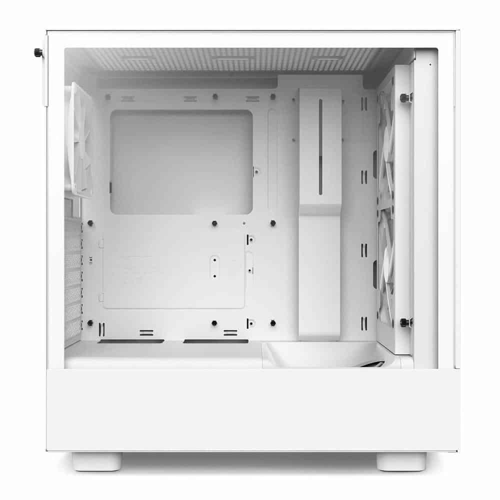 (image for) NZXT H5 Flow RGB White Mid Tower Tempered Glass Gaming Case